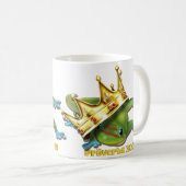 Gecko with crown—Proverbs  コーヒーマグカップ (正面右)
