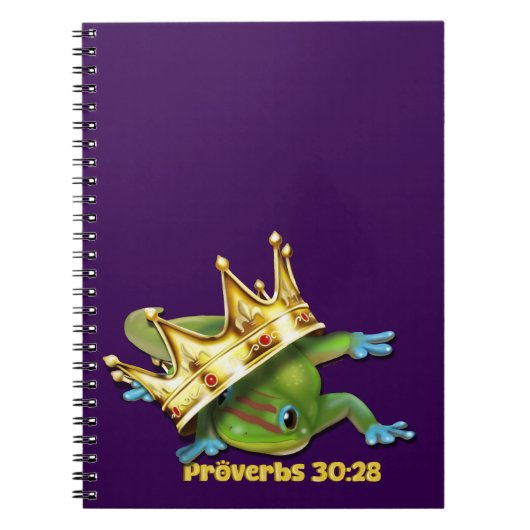 Gecko with crown—Proverbs  ノートブック (正面)