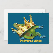 Gecko with crown—Proverbs  ポストカード (正面/裏面)