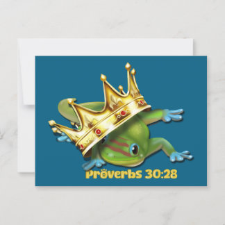 Gecko with crown—Proverbs  ポストカード