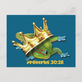 Gecko with crown—Proverbs  ポストカード