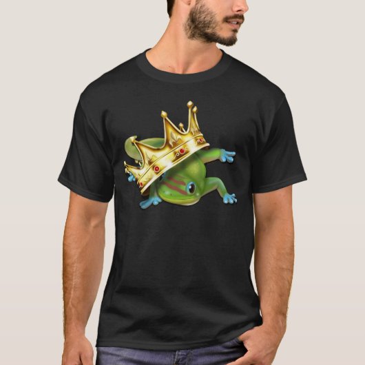 Gecko with crown  tシャツ (正面)