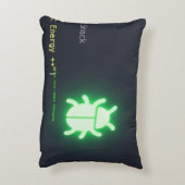 GeckoDev // サイバーパンクプログラマーの腰枕 アクセントクッション (裏面(縦))
