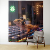 GeckoDev // サイバーパンクプログラマー 壁画タペストリー タペストリー (インサイチュ)