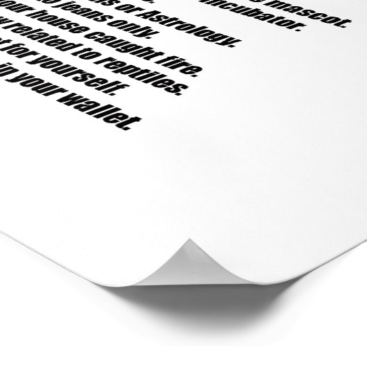 Geckoholicポスター ポスター (角)