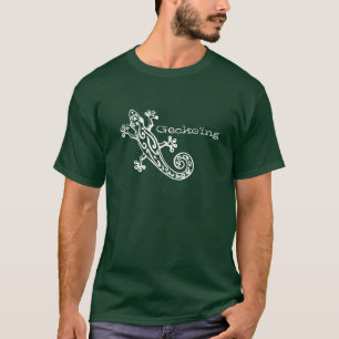 Gecko'ingの写実的な白のTシャツ Tシャツ