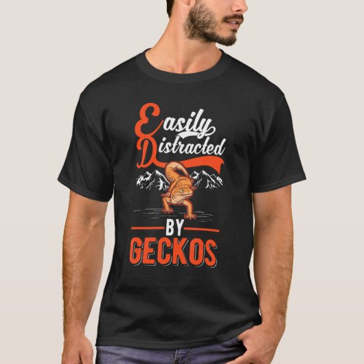 Geckosによって容易に気を散らす1 Tシャツ (正面)