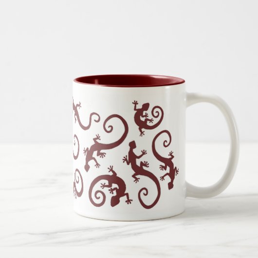 geckos_burgandy_mug ツートーンマグカップ (右)