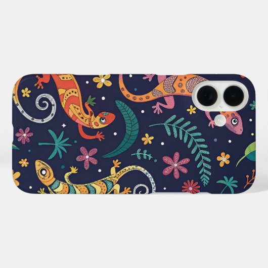 GECKOS PATTERN Case-Mate iPhoneケース (裏面 (横))