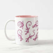 geckos_PINK_mug ツートーンマグカップ (左)