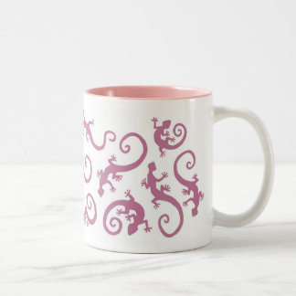geckos_PINK_mug ツートーンマグカップ