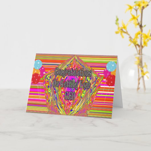 GEDカードのご購入おめでとうございます カード (黄色い花)