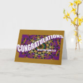 GEDカードを得ることのお祝い カード (黄色い花)