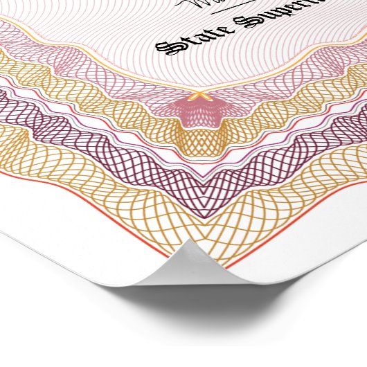 GED General High School Equivalency Diploma Copy ポスター (角)