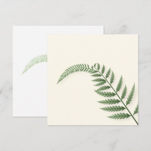 Gedenkens Karte Farnblattes 招待状 (正面/裏面)