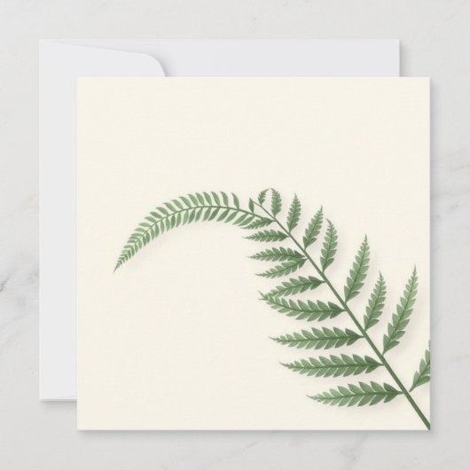 Gedenkens Karte Farnblattes  招待状 (正面)