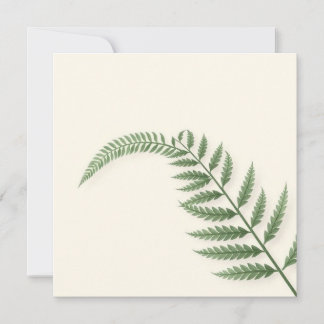 Gedenkens Karte Farnblattes  招待状