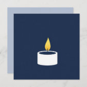 Gedenkens Karte Kerze 招待状 (正面/裏面)