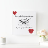 gedicht klok スクエア壁時計 (ホーム)