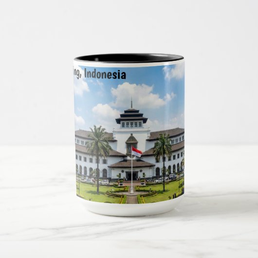 Gedung Sate Bandung Indonesia Heritage マグカップ (中央)