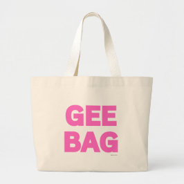 Gee Bag - アイルランドデザイン - アイルランド語フレーズ ラージトートバッグ