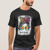 Gee-Gee Life Bleashed Gee-Gee Life Rainbow Leopard Tシャツ (正面)