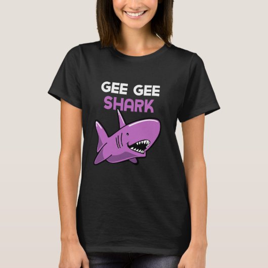 Gee-Gee Shark Funny Family Grandma GeeGee Tシャツ (正面)