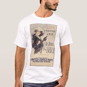 Gee^_I_wish_I_were_a_manの。_Propagandaポスター Tシャツ
