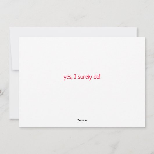 Gee Whz私はあなたがバレンタインが好き シーズンカード (裏面)