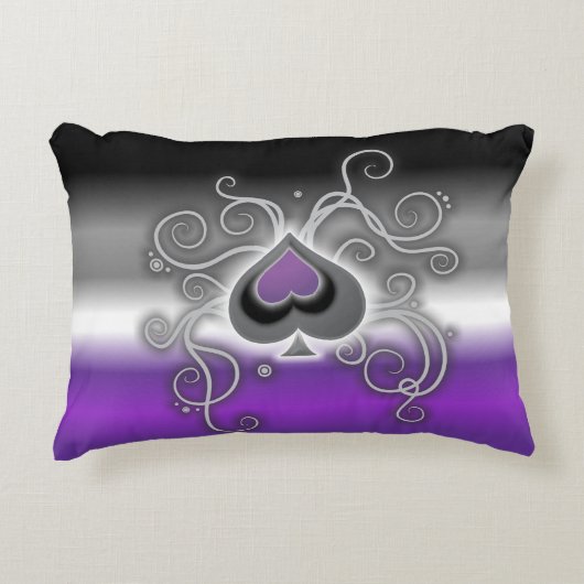 Geebotのエースは居心地のよいプライドの旗の装飾用クッションを着色します アクセントクッション (正面)