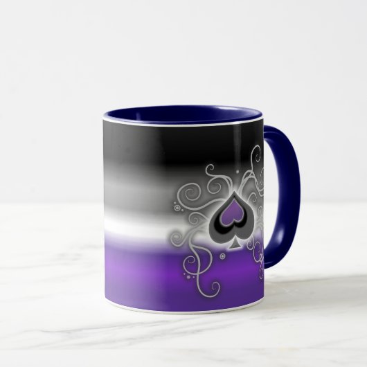 Geebotのエース踏鋤ロゴのプライドの旗のマグ マグカップ (正面右)