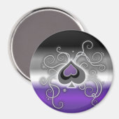 Geebotのaceスペードプライドフラグ磁石カスタマイズ可能 マグネット (正面/裏面)