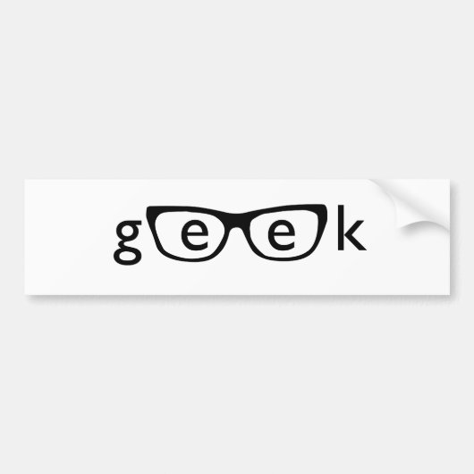 Geek バンパーステッカー (正面)