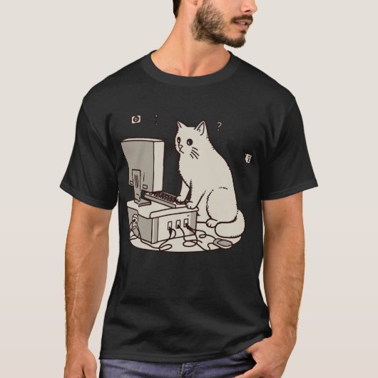 Geek Cat Tシャツ (正面)