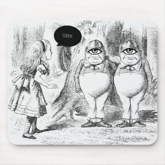 GEEK CLOTHING/alice geek mousepad マウスパッド (正面)