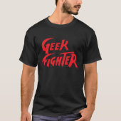 geek fighter gamer tシャツ (正面)
