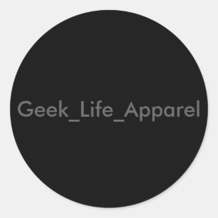 Geek_Life_Apparelのステッカー ラウンドシール