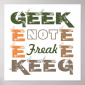 Geek not Freak ポスター (正面)