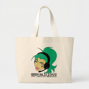 Geekalicious v3のジャンボトート ラージトートバッグ
