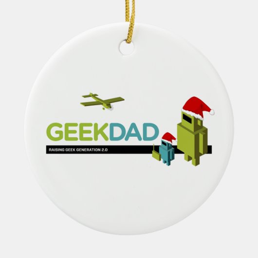 GeekDadのオーナメント セラミックオーナメント (正面)
