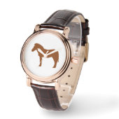 GEEKLEY montre femme classique marron 腕時計 (傾斜)