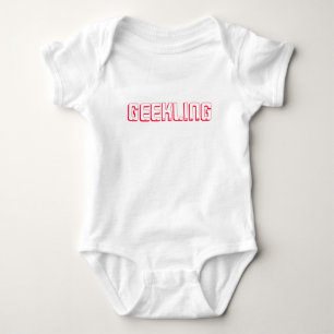 GeeklingはTシャツをからかいます ベビーボディスーツ
