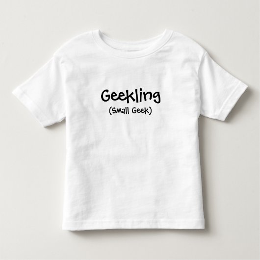 Geekling (小さいギーク)の幼児のティー トドラーTシャツ (正面)