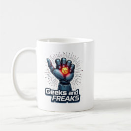 Geeks and freaks, gaming, geek コーヒーマグカップ