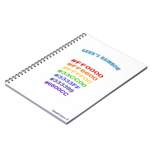 Geek's Rainbow ノートブック (左側)