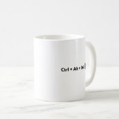 Geeky Control Alt Del Meetings コーヒーマグカップ (正面右)