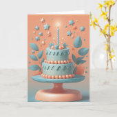 Geeky Nerds Birthday Delight カード (黄色い花)