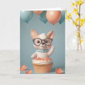 Geeky Nerdy Birthday Celebration カード (黄色い花)