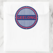 Geelong City Pride Emblem – Australian Identity ラウンドシール (バッグ)
