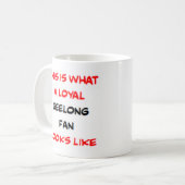 geelong fan, loyal コーヒーマグカップ (正面左)